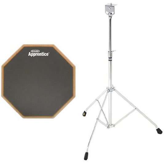 EVANS 7" Apprentice Beginner Practice Pad ARF7GM + Dedicated Stand ARFSTD Set