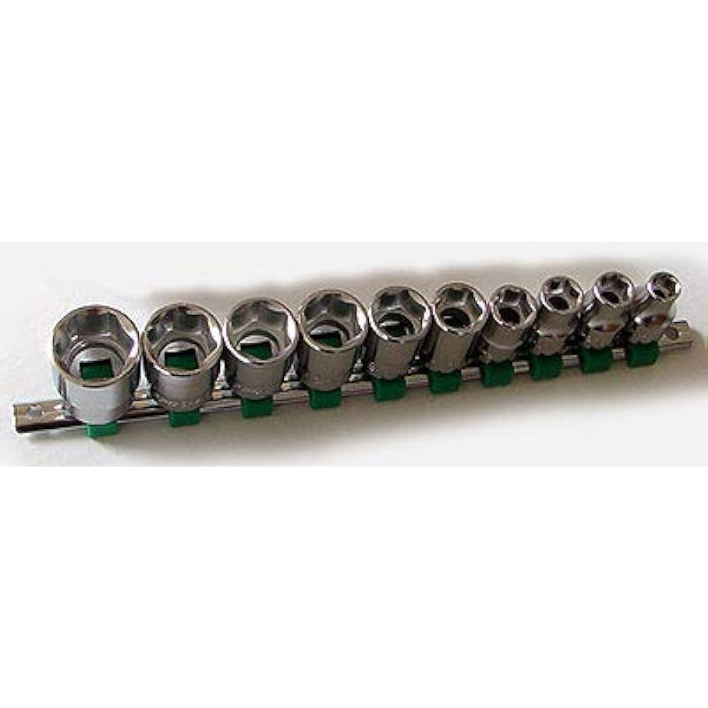 Flash tool parabolic short socket set hexagon 4SP-S10H 10 pieces 1 set