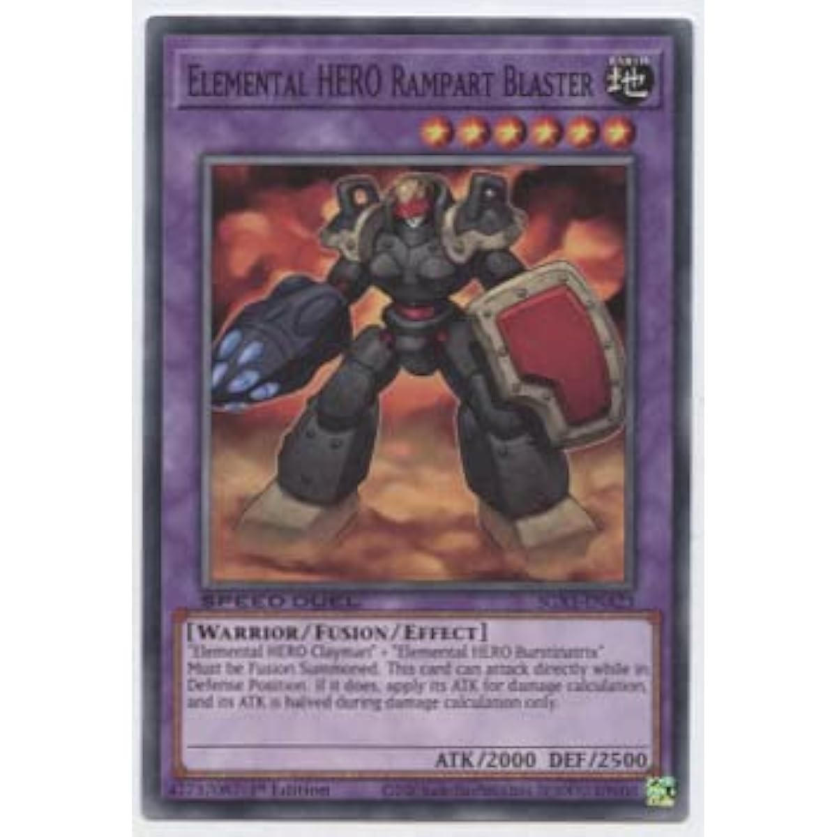 Elemental Hero Rampart Blaster - SGX1-ENA23 - Common - First Edition