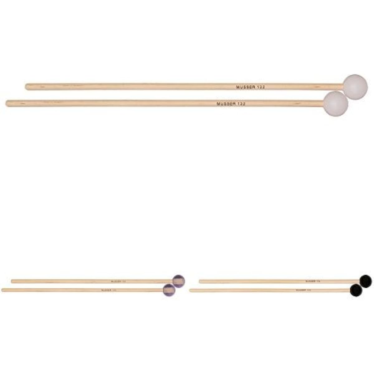 Musser Glockenspiel xylophone mallets, birch handle, set of 3