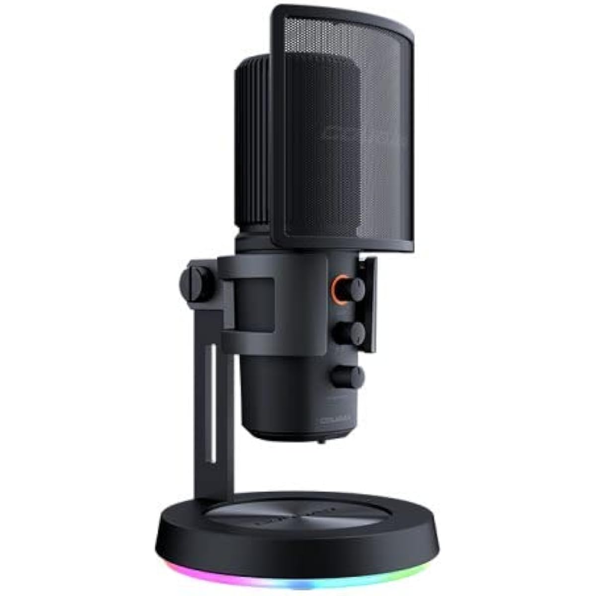 COUGAR Gaming Microphone SCREAMER-X Condenser Microphone RGB Lighting Quick Mute USB Plug 4 Pickup Polar Pattern Streamer Gamer CGR-U163RGB-500MK [Domestic Genuine Product]