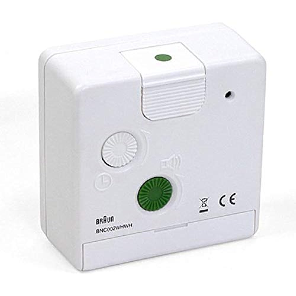 Brown BRAUN Quartz Alarm Clock BNC002WHWH [Parallel Import]