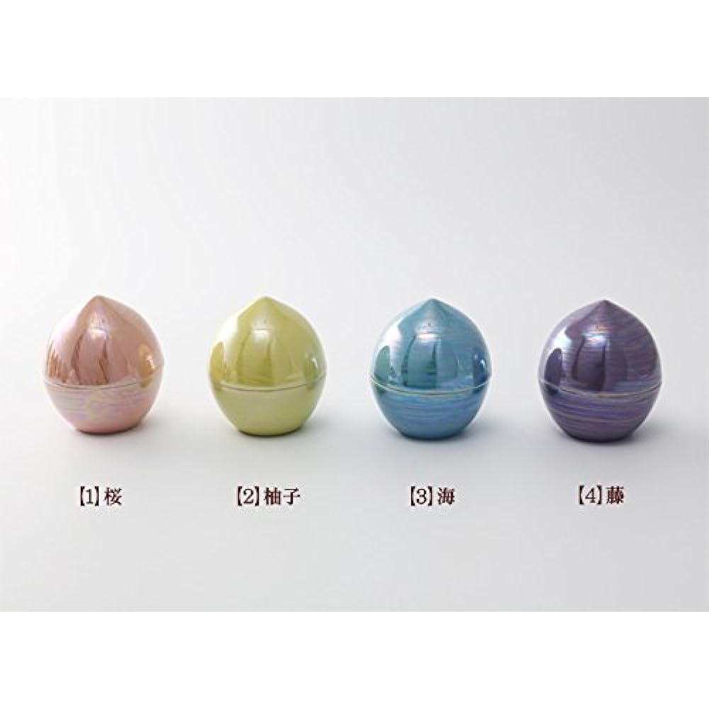 Kyoto Buddhist Altar Hayashi Mini Urn Ceramic Urn Rainbow Beads (Night Sky) Urn Ashes Urn Sharing Ashes Container Memorial Service on Hand (Set Product Kyoto Buddhist Altar Hayashi Cloth)