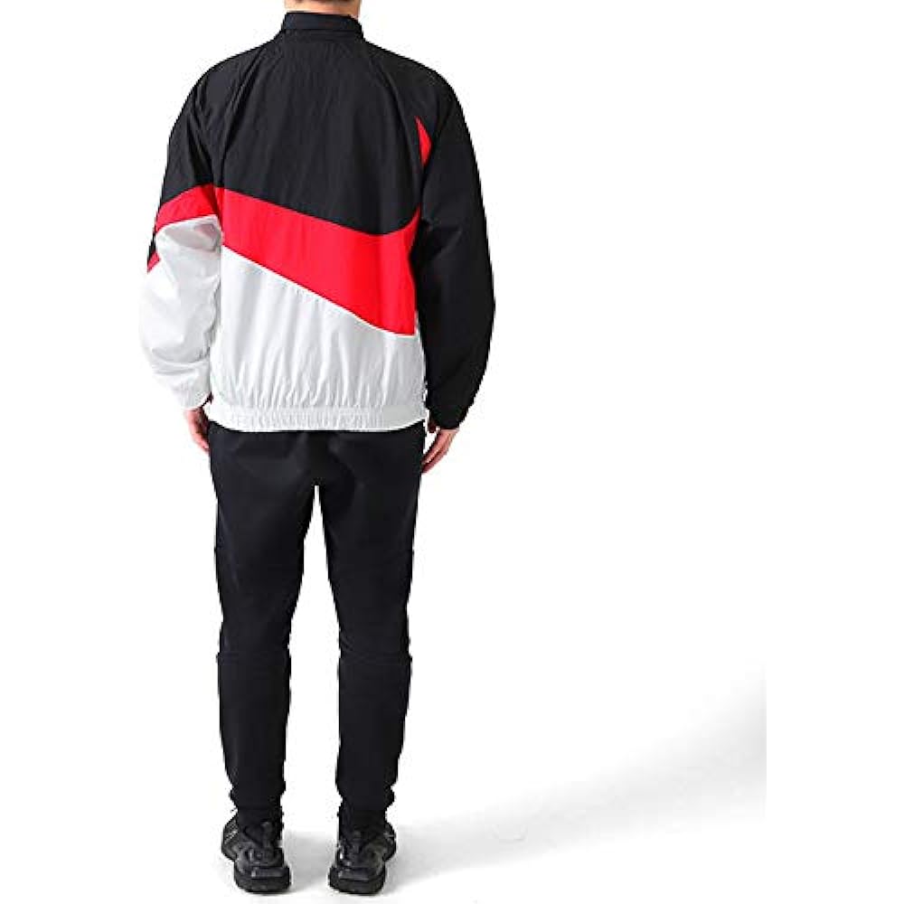 NIKE Big Swoosh Nylon Jacket AR3133-011 Parka Men's [L-Black-White(011)]
