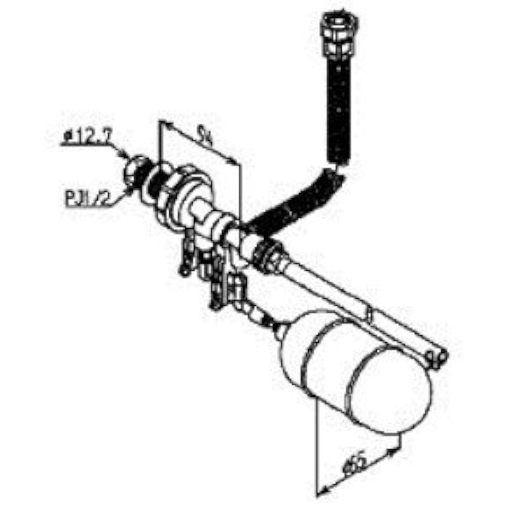 TOTO Ball tap for horizontal low tank THS13AR