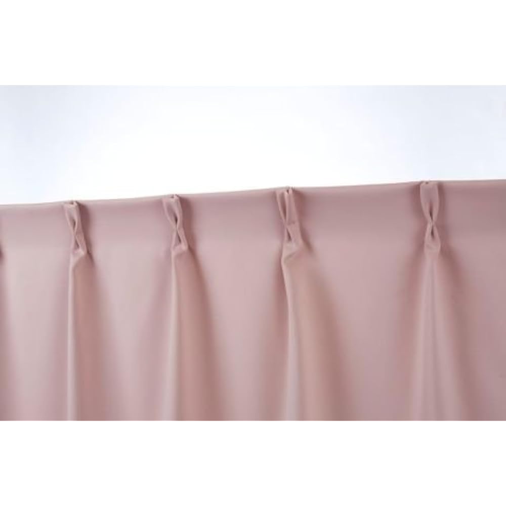 1st grade blackout curtains and pollen catching mirror lace, 4 pieces, pink 130X230(228)