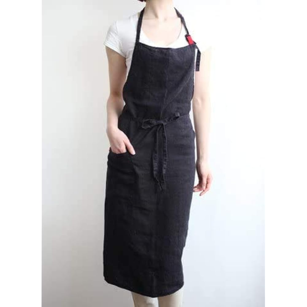 Lino e Lina/Manon Full Apron Noir Black