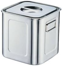 Sanpo Sangyo Deep Square Kitchen Pot (With Handle) 30cm 18-8 Stainless Steel Japan AKK06030