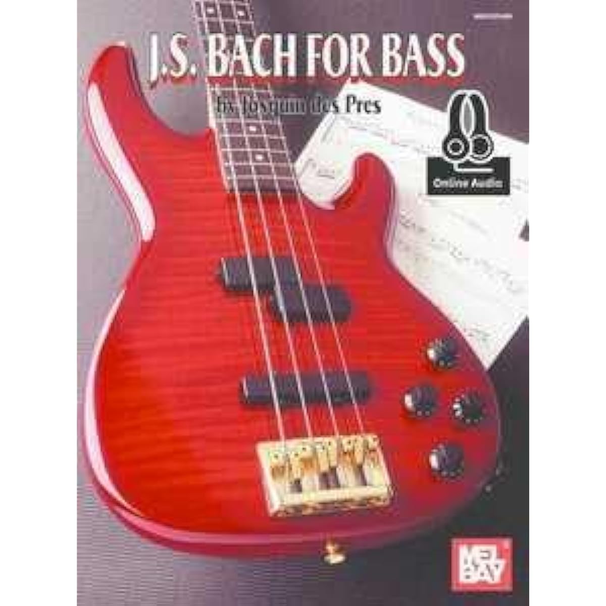 Bach sheet music for electric bass (TAB, web audio)