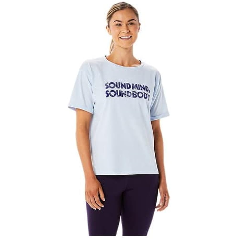 [ASICS] Training Wear Dry Heritage Font Cotton Blend Short Sleeve Shirt 2032C419 Women's
