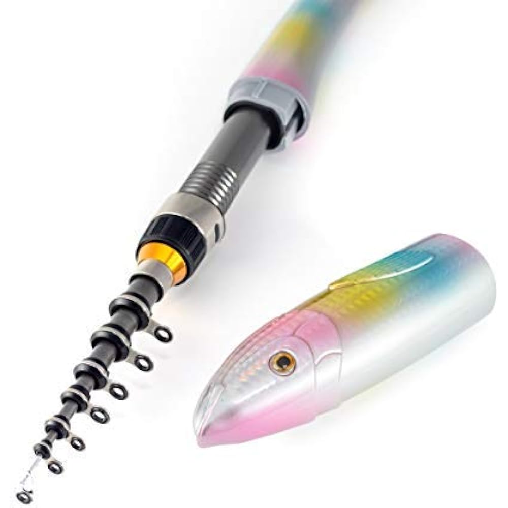 Orrudo Fishing Gear Fish Rod, Chinu Rod, Fish Shape, Spinning Reel, No. 3 Thread, Single Item or Set "Gjorrudo" "puchi200" 4 Colors QB300092