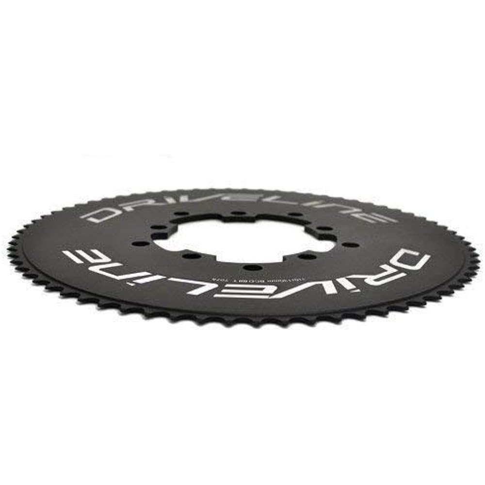 Driveline 69T AL7075 Road Bike Bicycle TT Chainring 69T, BCD 110/130mm, Black, ST1408