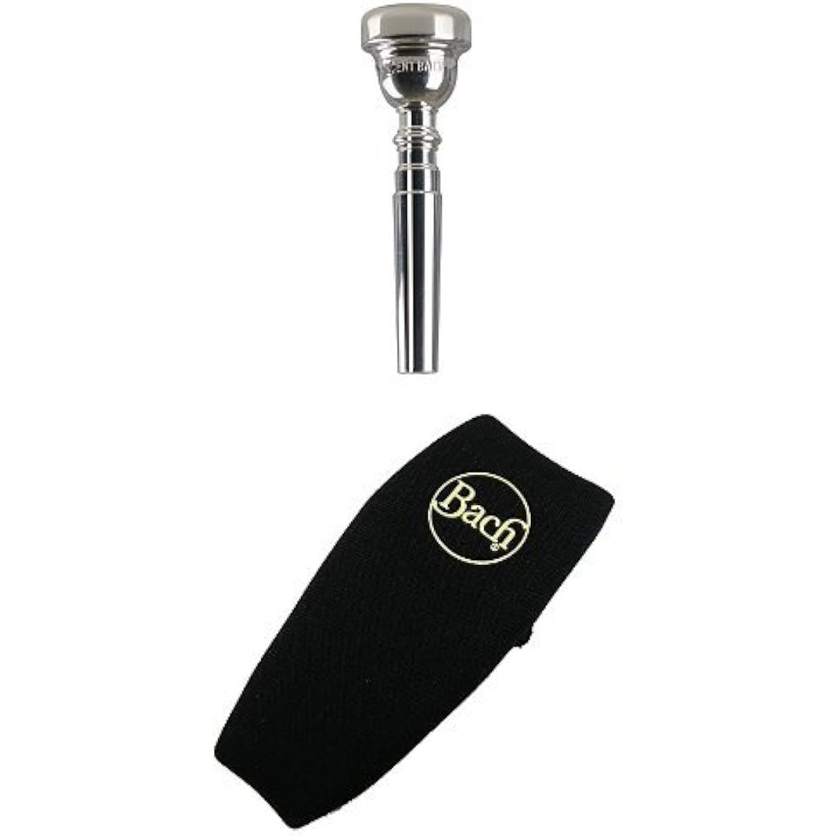 Bach Trumpet Mouthpiece 7 Silver Plated & Neoprene Mouthpiece Pouch Set