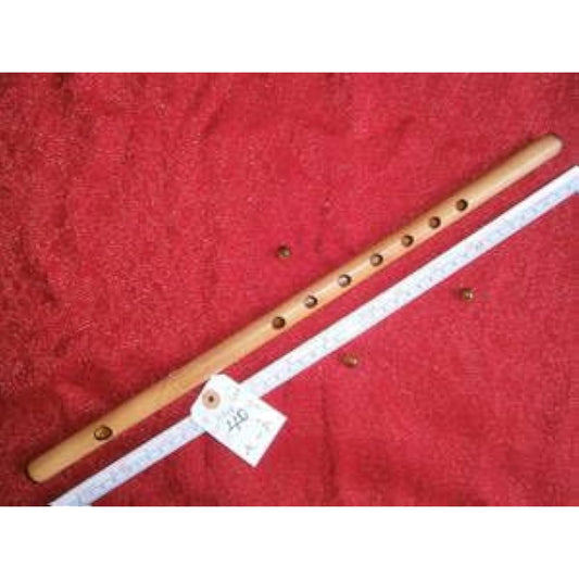 40 For beginners, burnt bamboo, transparent finish, classical style, seven holes, six tuning, made by Negishi Shinobue Workshop