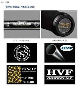 DAIWA Bass Rod Heartland 722ML+FB-ST20 Fishing Rod