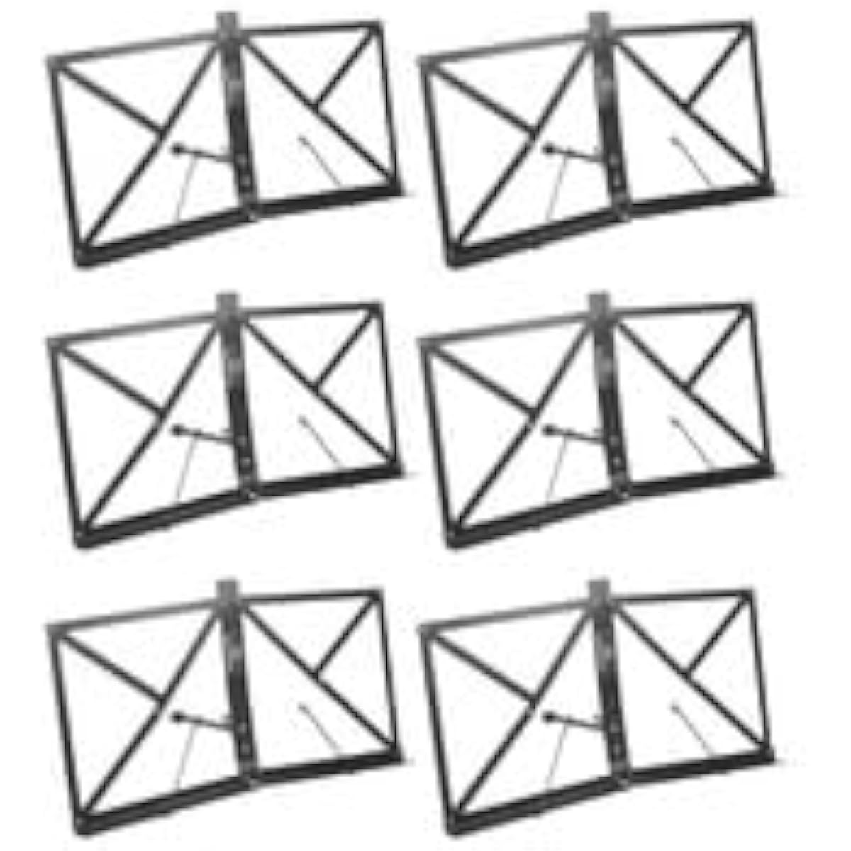 Dicon Audio MUS-025 Tabletop Music Stand with Carrying Case, Set of 6