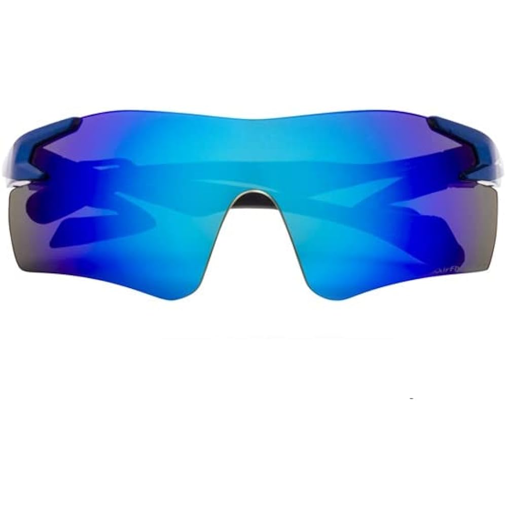 "Domestic regular product" AirFlay sports sunglasses without nose pads AF-301 WV series Frame color Blue Lens color Deep blue mirror Polarized lenses Visible light transmittance 10% Polarization degree 99% UV cut rate 99% or more Product number AF-301 C-