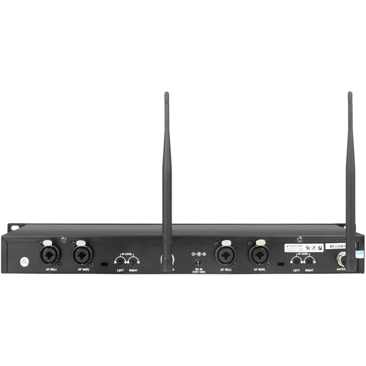 UHF In-Ear Monitor Wireless System, Frequency Selectable, Rack Mountable, 160ft Operation, Ideal for Stage and Studio (2 Receivers)