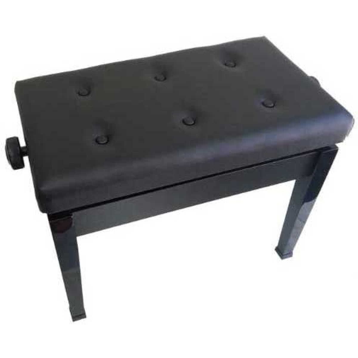 <Domestic production> High and low piano chair Width 60cm Black painted wooden legs Nishinippon Gakki NAW60