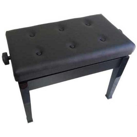 <Domestic production> High and low piano chair Width 60cm Black painted wooden legs Nishinippon Gakki NAW60