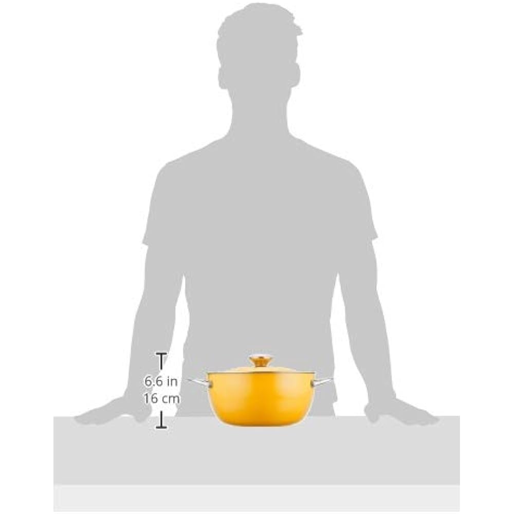 Meyer Two-handed Pot 24cm Aluminum Alloy IH Compatible Lightweight Yellow "Light Pot Set" [Domestic Genuine Product] LPT-2SYL