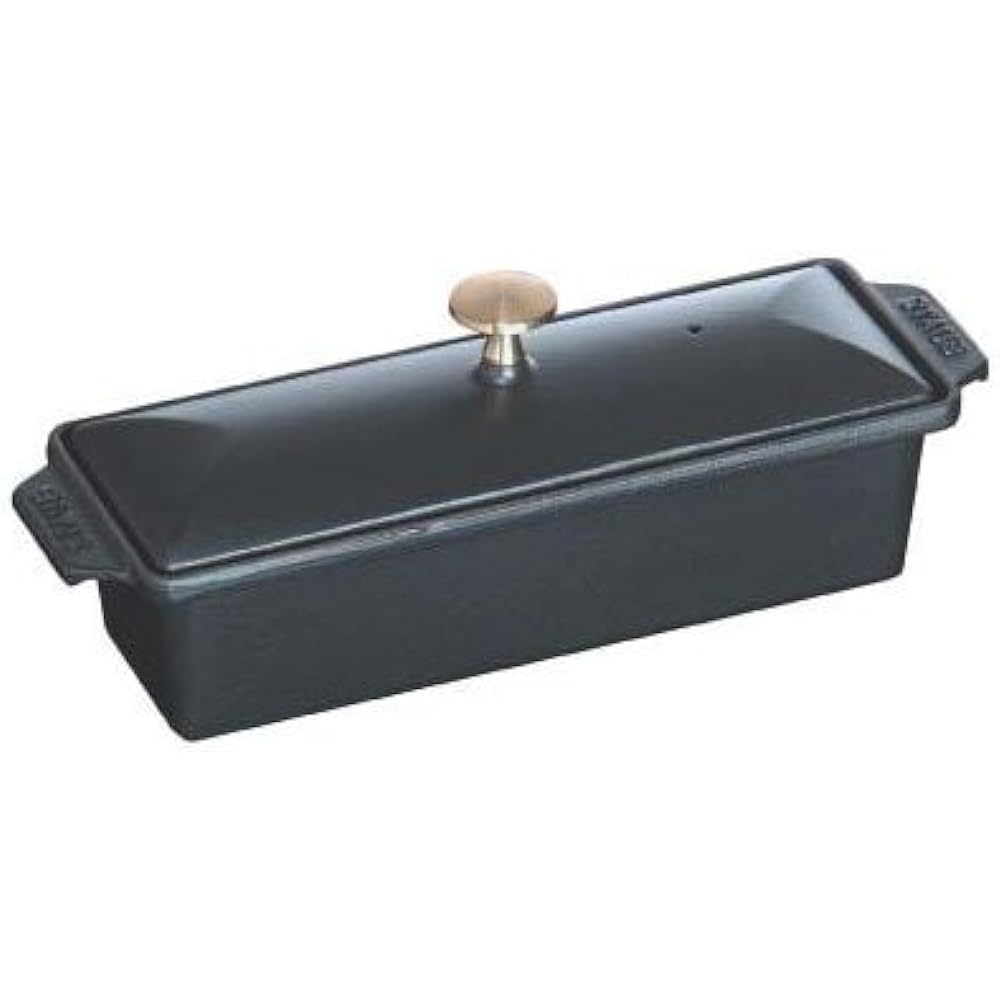 Staub "Terrine Black 30x11cm" Terry Pot Type IH Compatible [Authorized Japanese Product] Specialty 40509-575