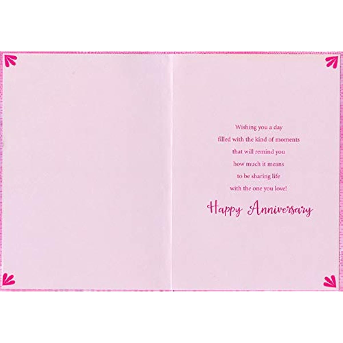 Designer Greetings Loving Anniversary Wish: Happy Anniversary Card with Purple Flowers Top and Bottom for Daughter and Son-in-law