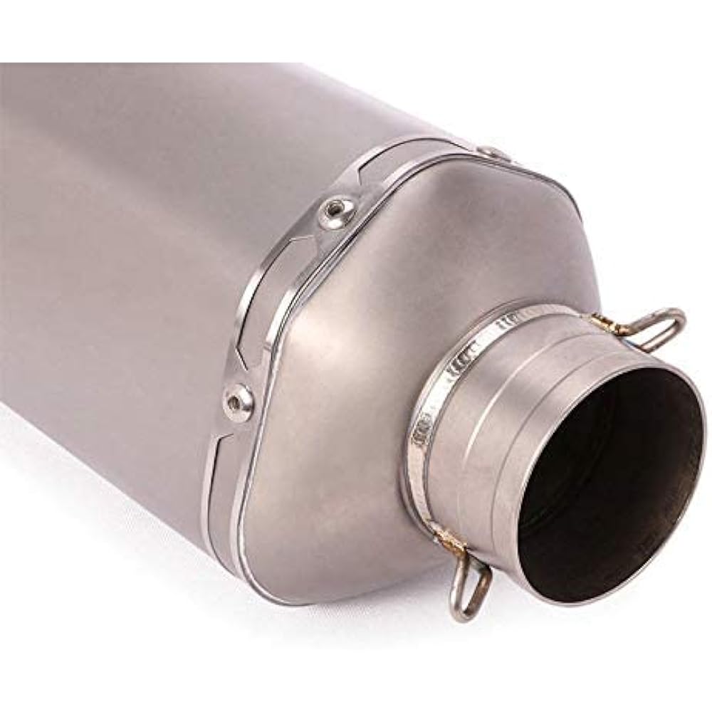 Bike Slip-on Muffler Bike Silencer Carbon + Titanium Alloy General Purpose 60.5mm Length 430mm