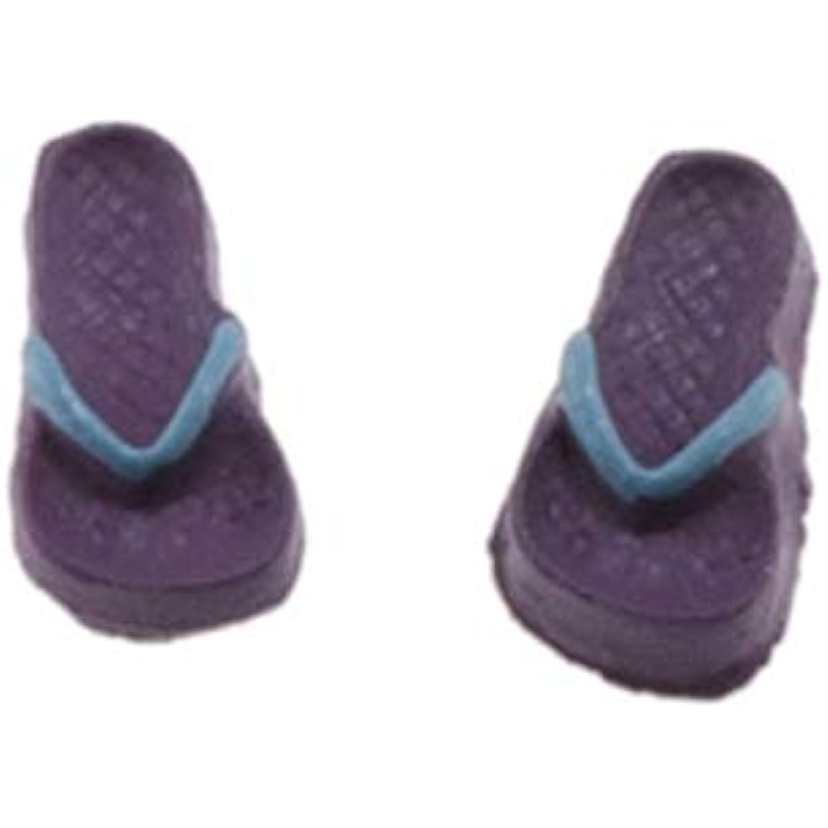 Dollhouse Miniature Flip Flops /Lilac/lt.bl/sm
