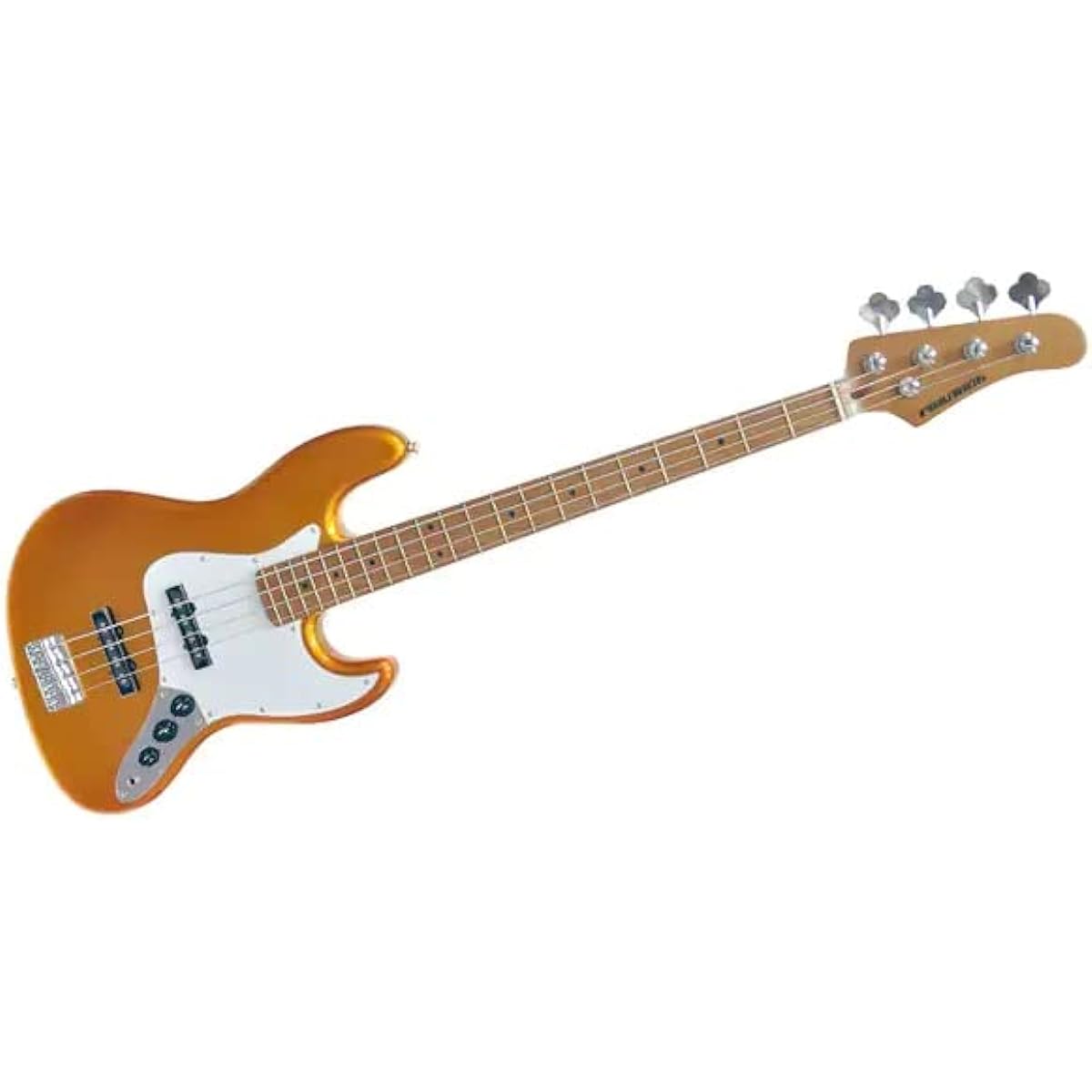 PLAYTECH Electric Bass Jazz Bass Type Gold [Carbonized Maple Neck]