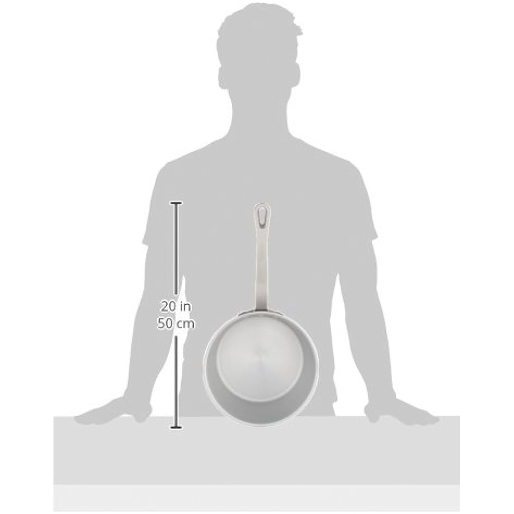 Endo Shoji Commercial TKG One Hand Deep Pot 24cm (With Scale) (Alumite Processed) Aluminum Made in Korea AKT8224