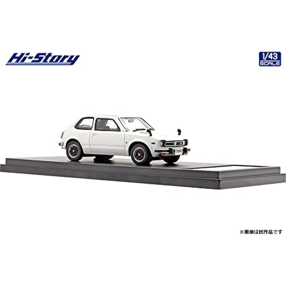 Hi Story 1/43 Honda CIVIC RS (1974) White Finished Product HS344WH