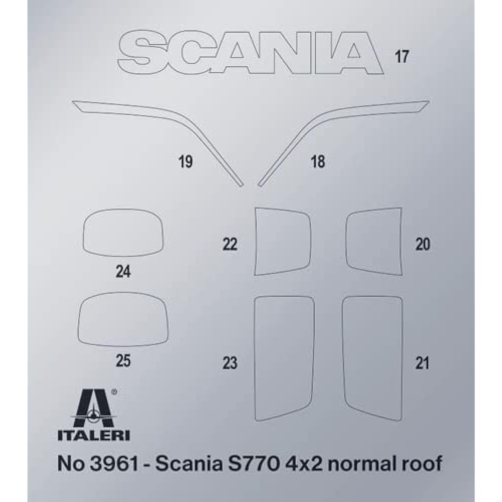 Italeri Italeri 1/24 Scania 770 4×2 Trailer Head Normal Leaf Plastic Model IT3961
