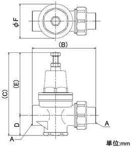 Kakudai pressure reducing valve 575-808-25