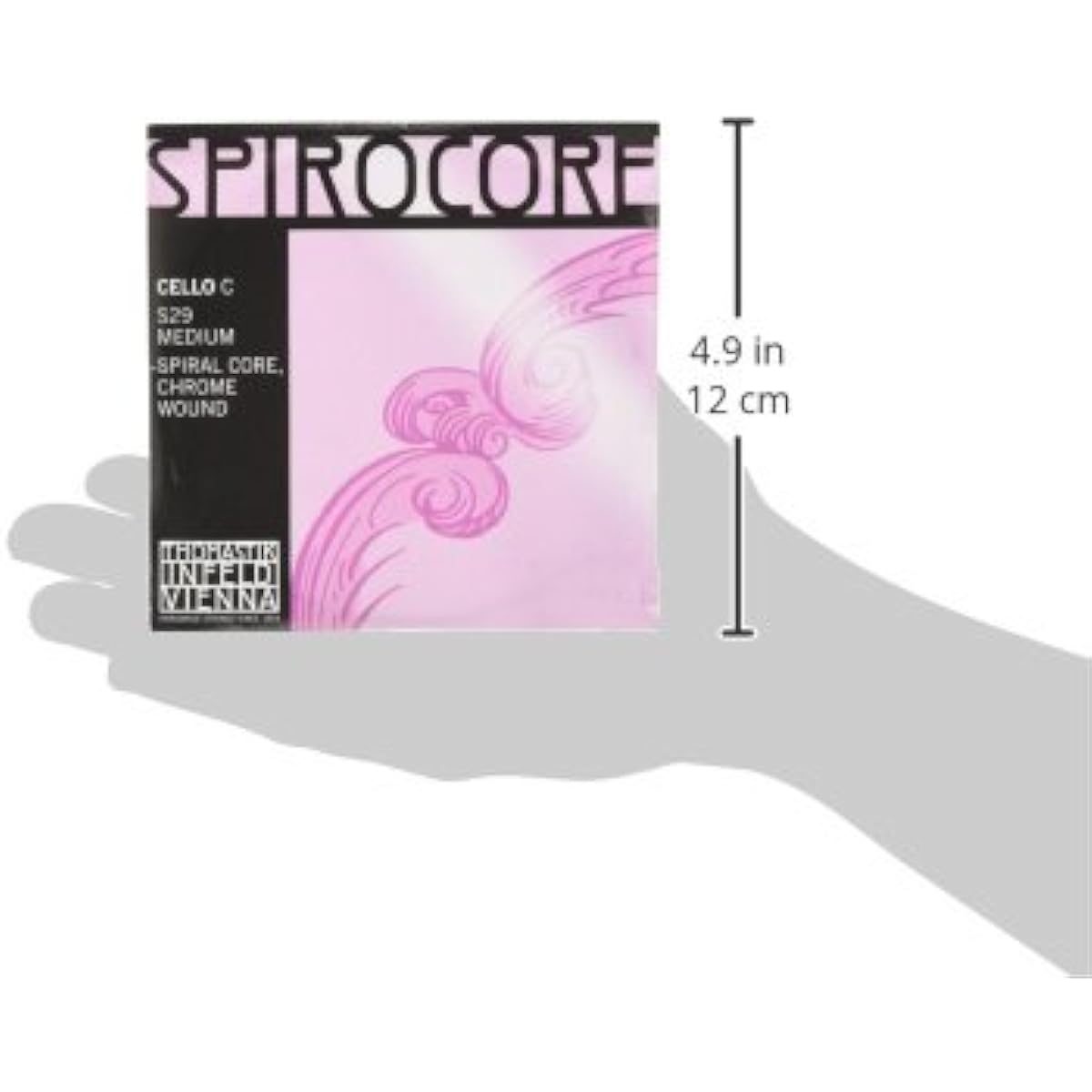 Cello string set JARGAR SPIROCORE chrome winding