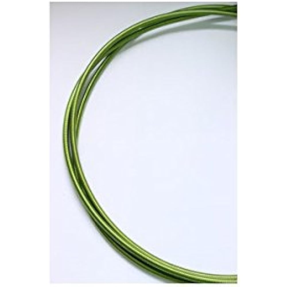 NISSEN CABLE CO.,LTD (Nissen Cable Kabushiki Gaisha) Stainless steel outer flat wire type for shift 2m roll Apple green