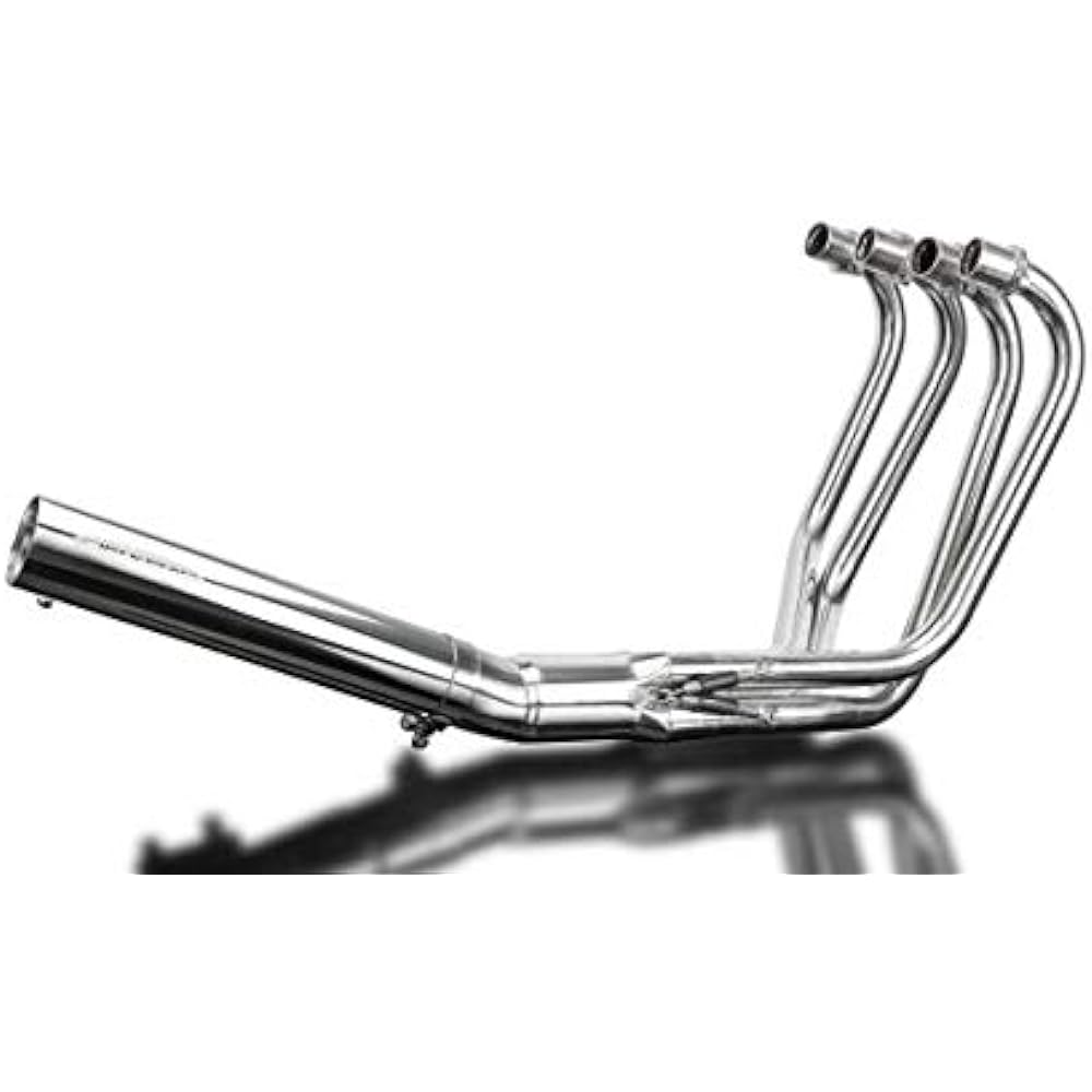 DELKEVIC Full Exhaust Stainless Steel Classic Type HONDA CB550F SUPER SPORT 1975-1977 Down Pipe Muffler COM320B