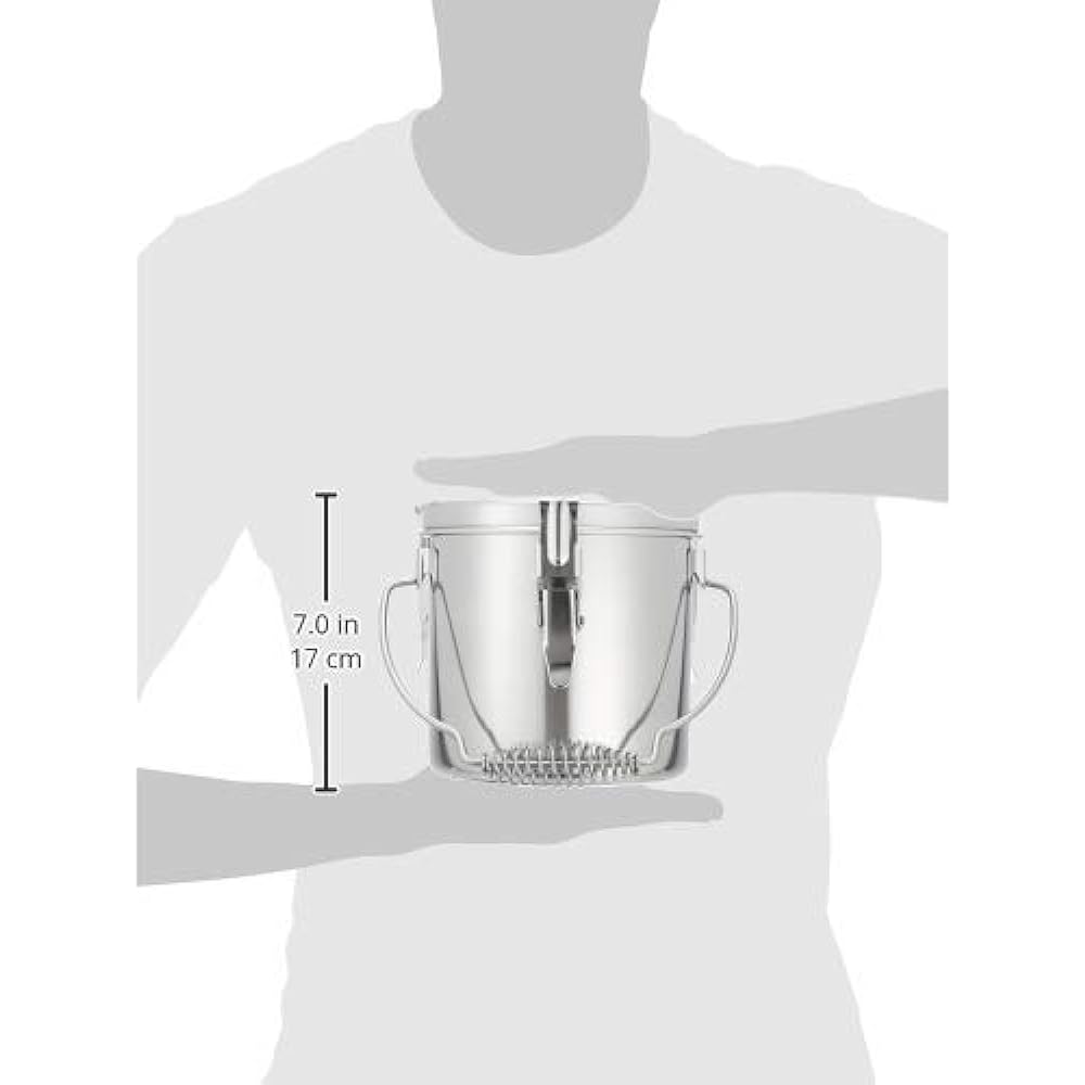 EBM 18-8 Packing size pot (with scale) 16cm with hanging