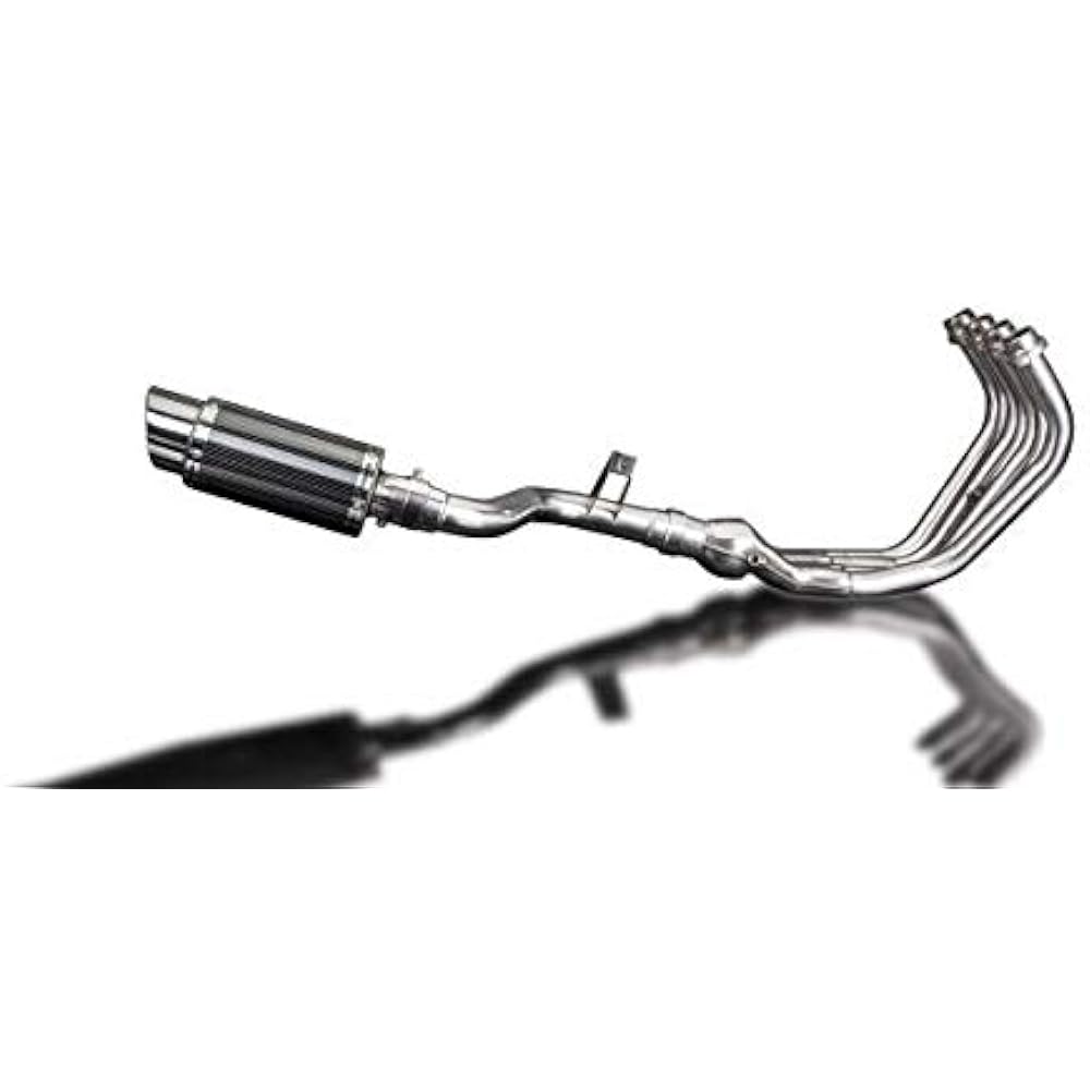 DELKEVIC Full Exhaust Carbon Race Muffler YAMAHA XJ6 DIVERSION 2009-2018 Down Pipe Muffler COM01BG