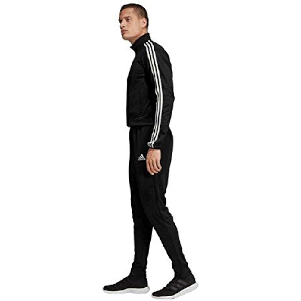 [Adidas] Japan National Soccer Model TIRO19 Goalkeeper Overalls Warm-up Wear Jacket x Long Pants Top and Bottom Set Jersey L (172-178cm) Domestic Genuine Product FJU00 Black/White