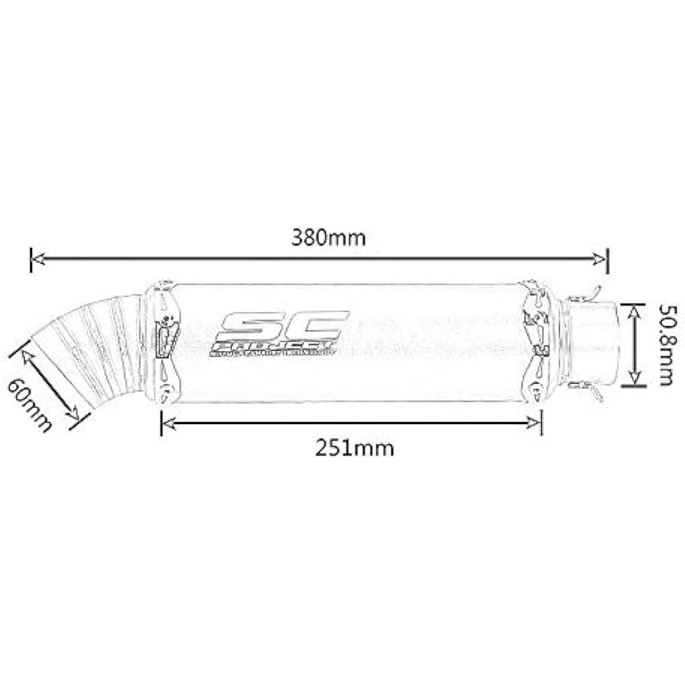 Bike Slip-on Muffler Bike Silencer HONDA Honda CBR SUZUKI Suzuki GSX Kawasaki Kawasaki Z250R6 Universal 50.8mm