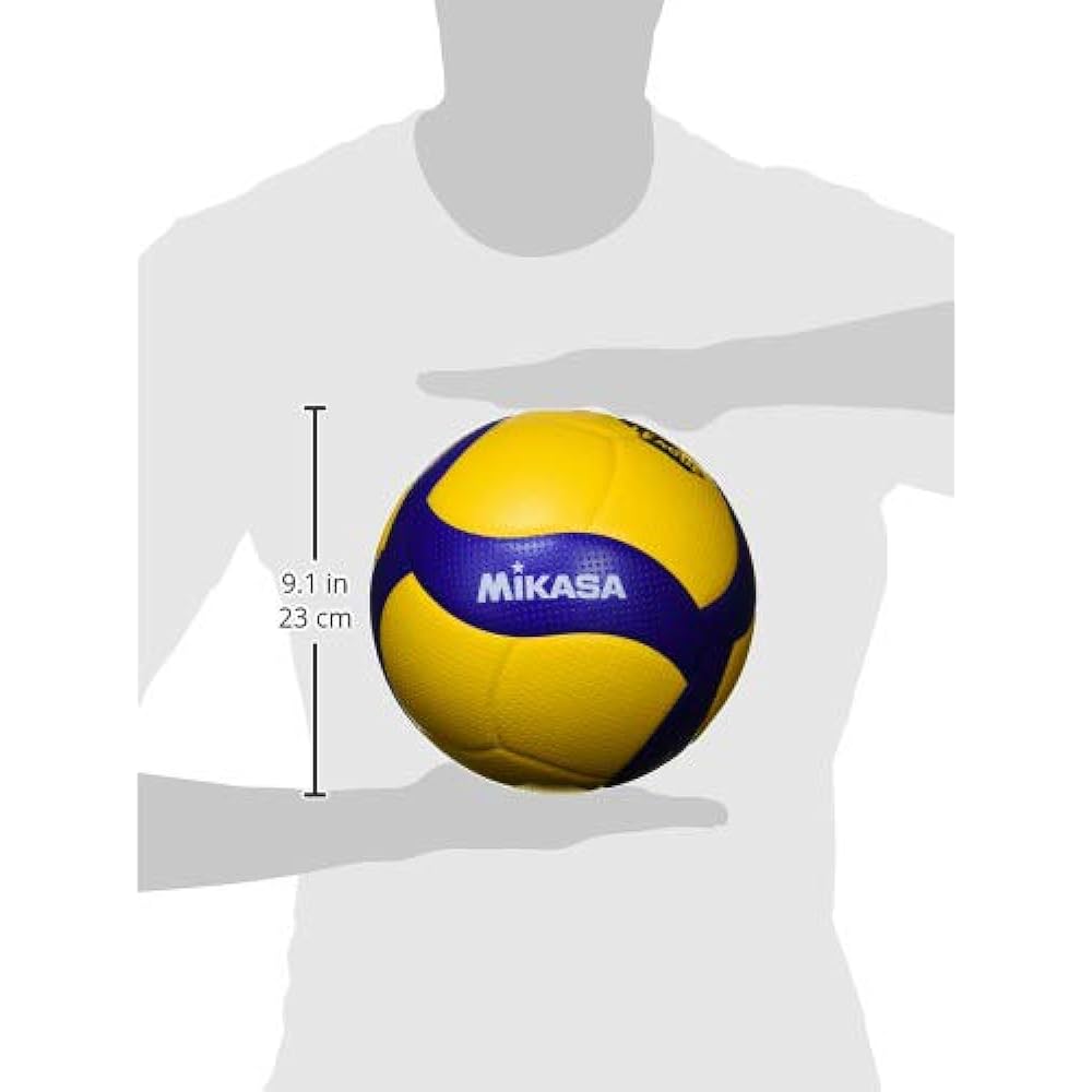 MIKASA Volleyball Internationally Certified Ball/Certification Ball No. 5 (General/University/High School) [V League Version] Yellow/Blue V300W-V Recommended Internal Pressure 0.3 (kgf/㎠)