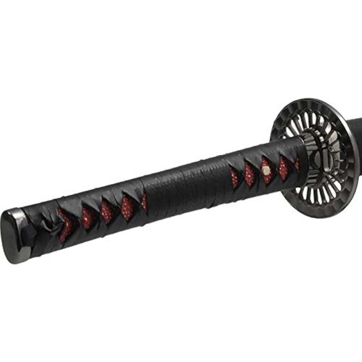 Replica sword, art sword, black slashing sword, large tsuba, large sword, black painted blade pattern, no blade [neu092km], art sword (cash on delivery not available)