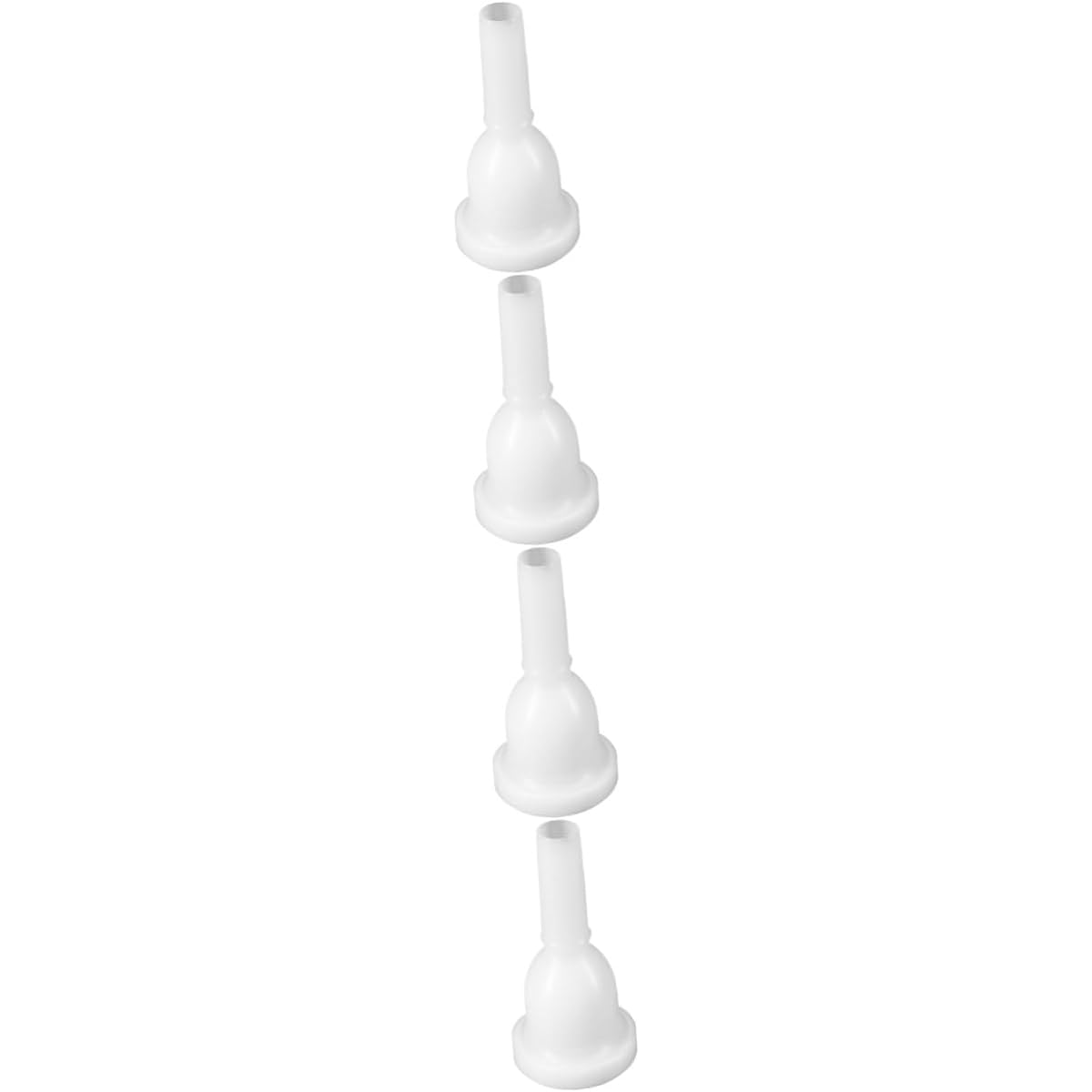VICASKY 4 Pieces Mouthpiece Horn Trumpet Accessories Trumpet Part Large Mouth Accessories Supplies Musical Instrument Plastic White