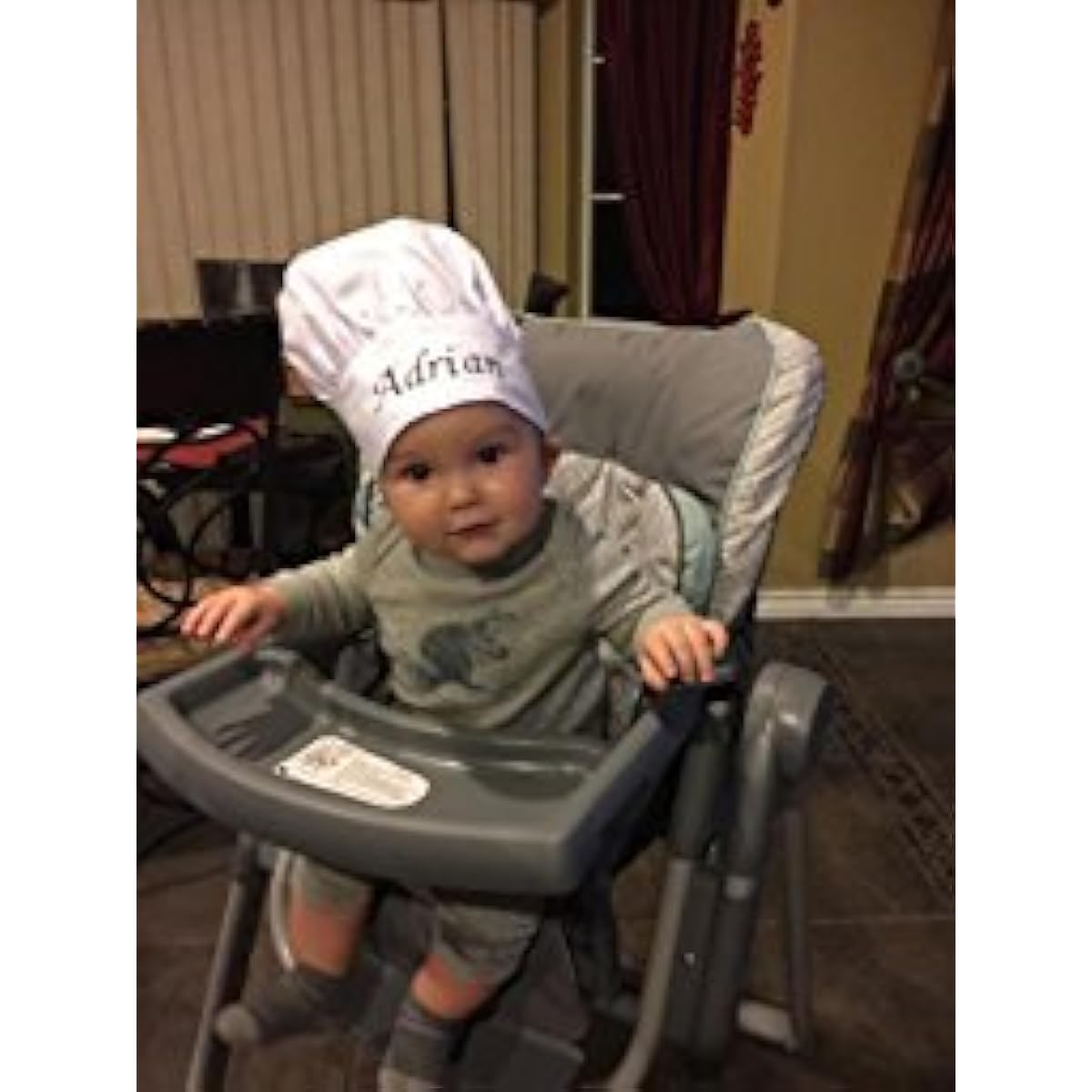 Personalised Chef Hat Custom Name - Size - Colour - Font - Thread - Beautiful Makes a Great GIFT KIDS CHILD ADULT