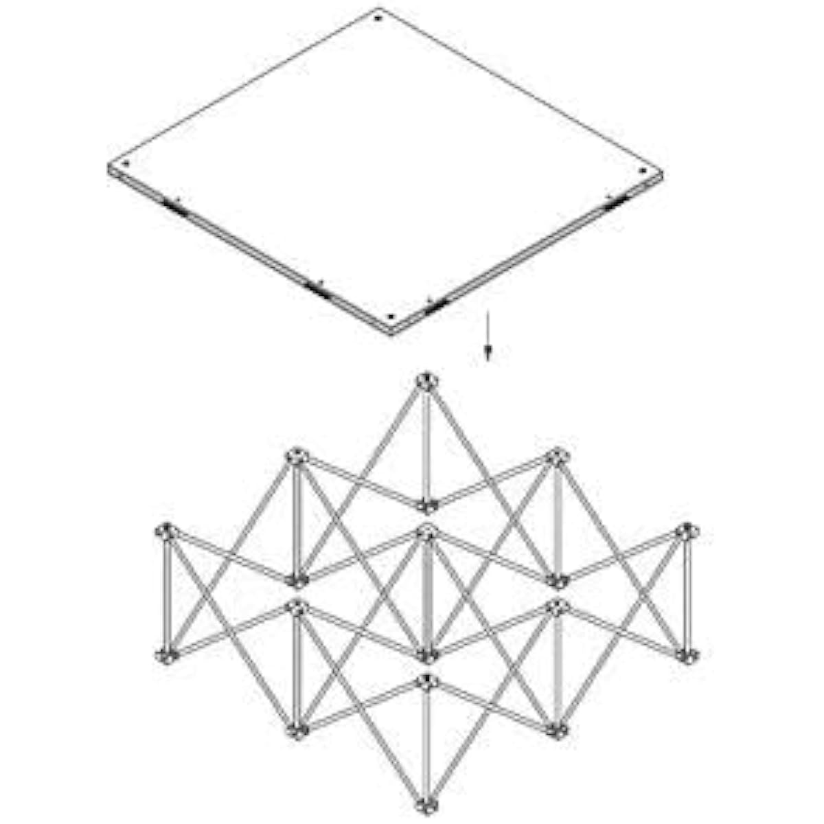 INTELLI STAGE Riser 1m x 1m Height 60cm