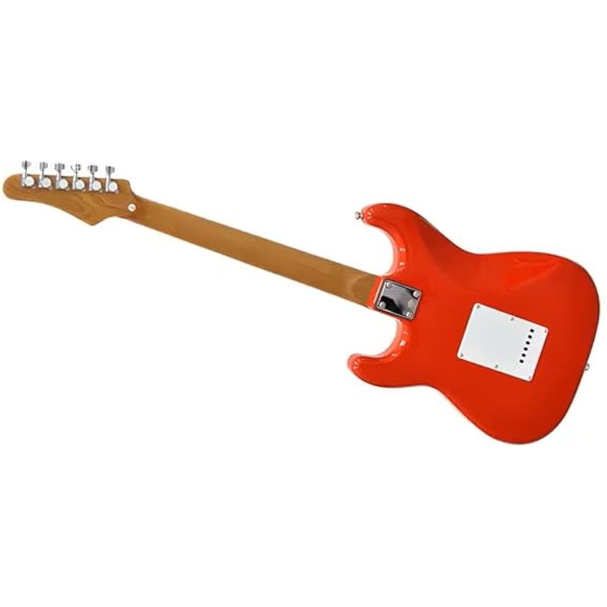PLAYTECH Electric Guitar Strato Type Carbonized Maple Neck Red