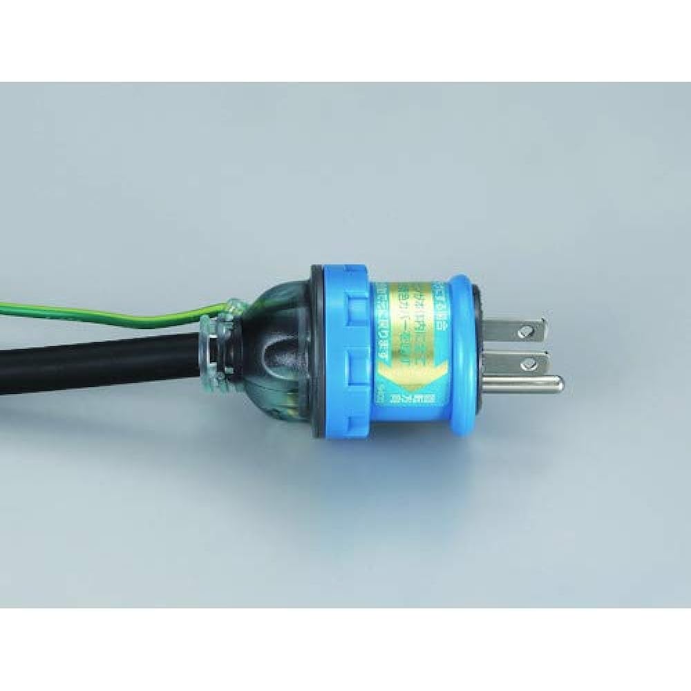 HATAYA Cord Reel for Outdoor Use (Rainproof) 100V Type Cord 30m Thickness 2.0㎟ Earth Leakage Breaker with Ground New Tobi Plug Specifications Built-in Temperature Sensor (Wire Melt Prevention Function) 3 Outlets Includes Outlet Rainproof Cap Built-in Pil