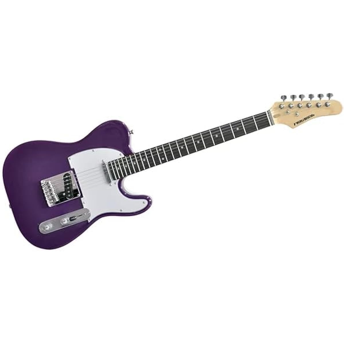 PLAYTECH Electric Guitar TL Type Rose Purple with 2 Single Pickups