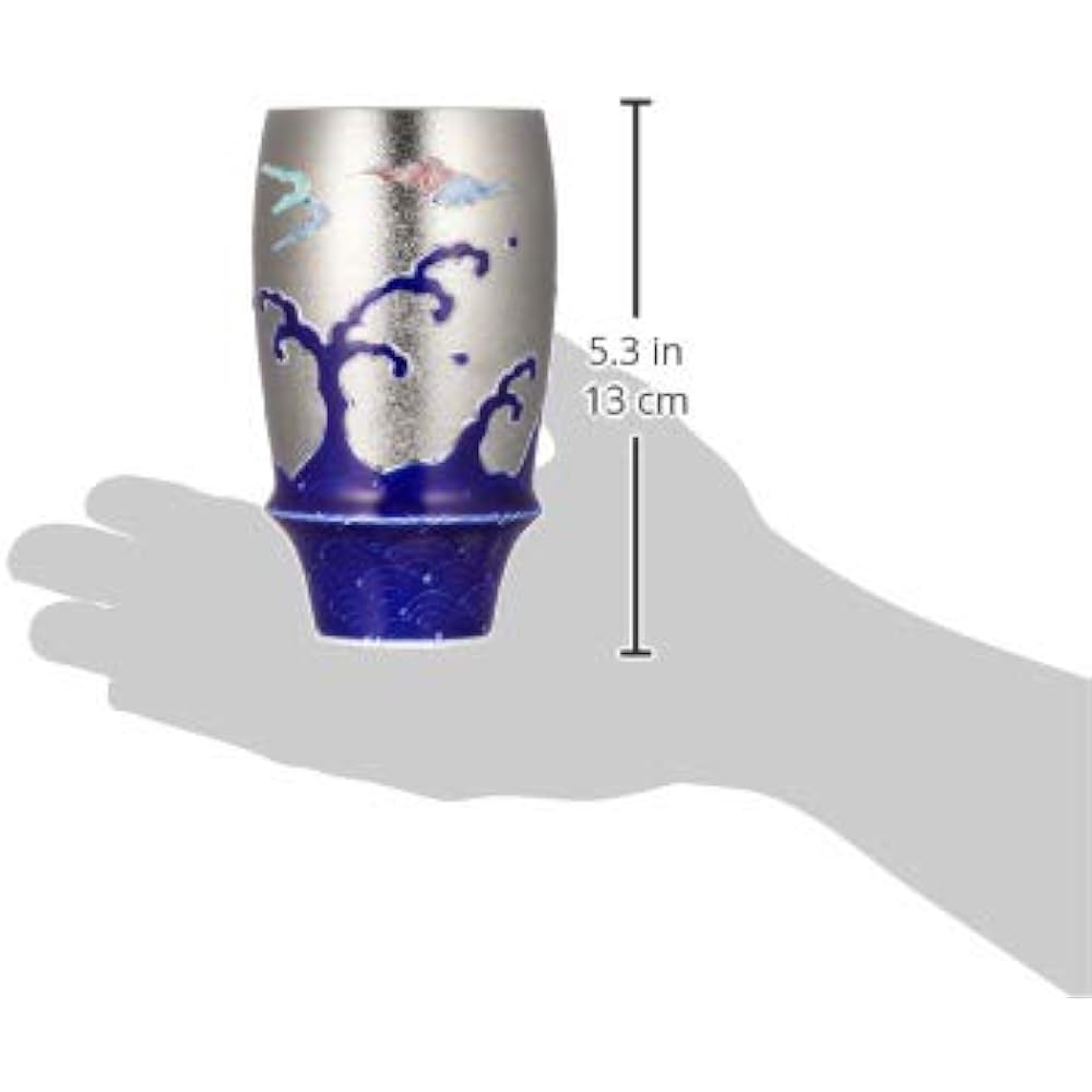 Arita ware beer glass Hokusai T542